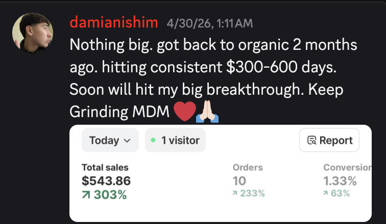 MDM student testimonial Damianishim